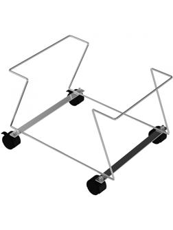 Подставка под корзины VZTO_445х360х286 мм (с колесами) алюминий/хром