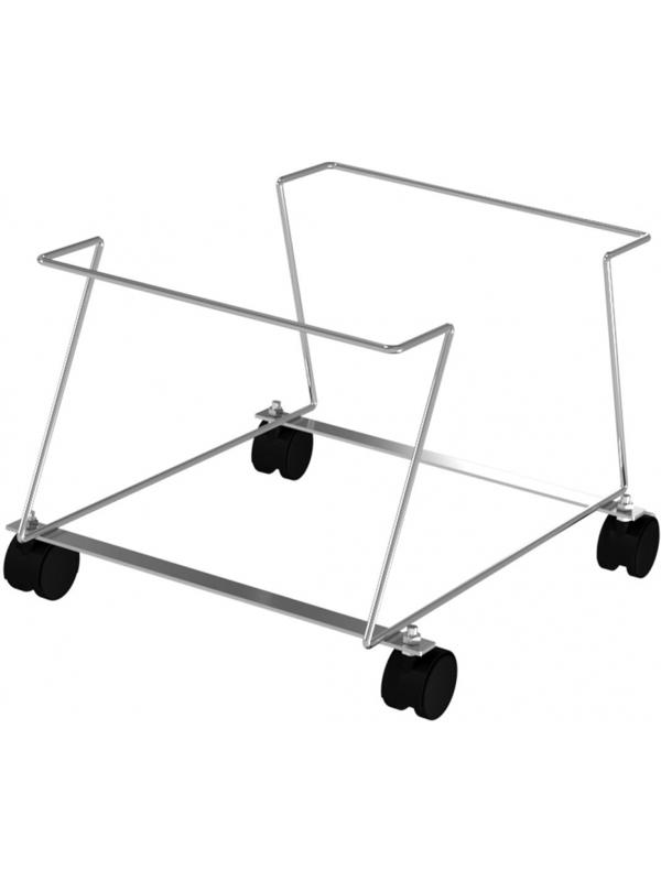 Подставка под корзины VZTO_445х360х286 мм (с колесами) алюминий/хром