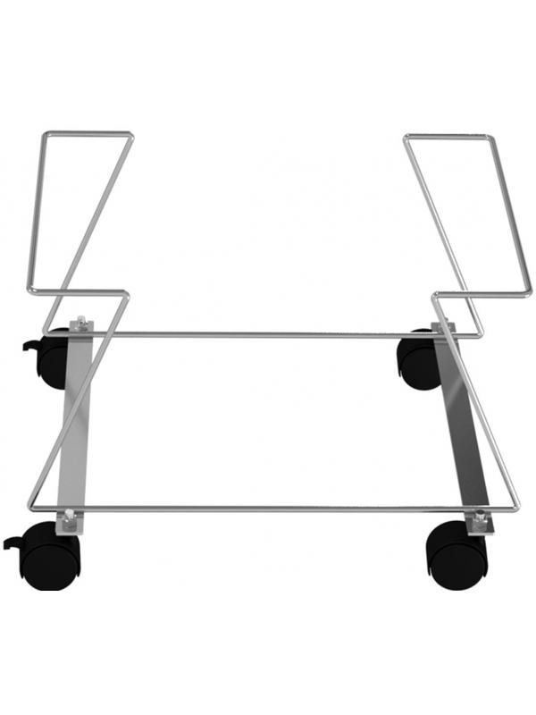 Подставка под корзины VZTO_445х360х286 мм (с колесами) алюминий/хром
