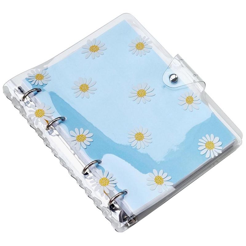 Тетрадь общая А5 120л.клет,кольца,обл.пластик,Infolio Study,Camomiles,N3396