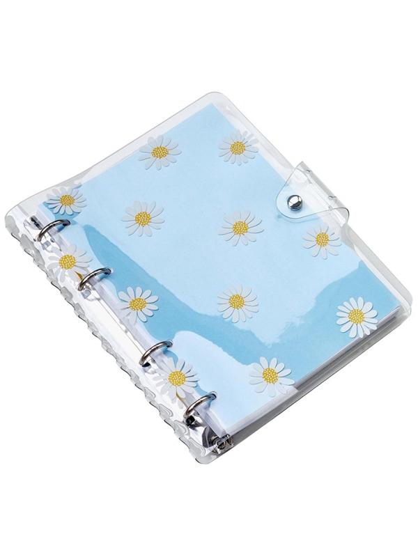 Тетрадь общая А5 120л.клет,кольца,обл.пластик,Infolio Study,Camomiles,N3396