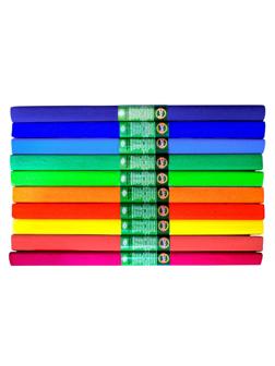 Набор креповой бумаги в рулоне 2000х500 9755, 10цв (радуга) 9755038002PM