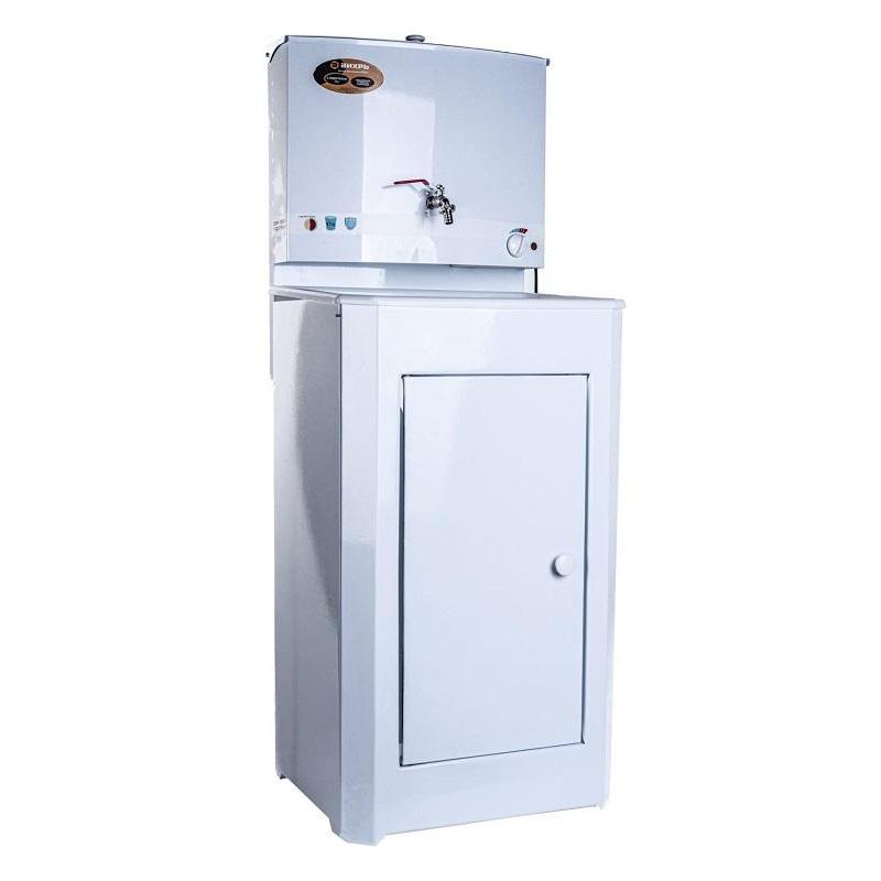 Умывальник дачный ЛЮКС, с подогревом, пластиковая мойка, цвет белый 74/4/4