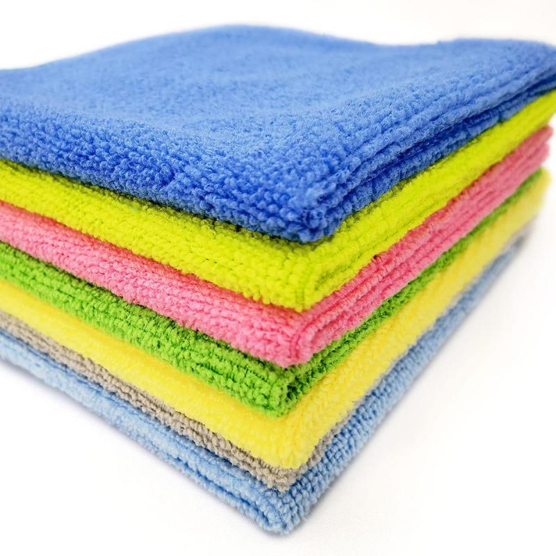 Салфетки хозяйственные из микрофибры 30х30см 3шт/уп