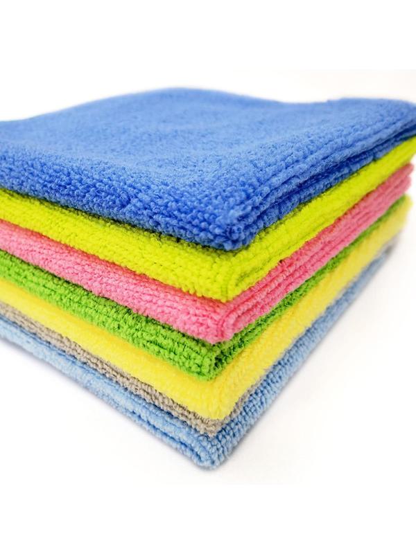 Салфетки хозяйственные из микрофибры 30х30см 3шт/уп