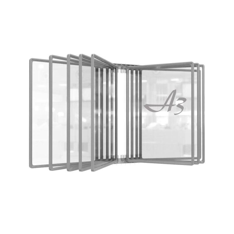 Демосистема настенная Promega office 10 панелей А3, пластик