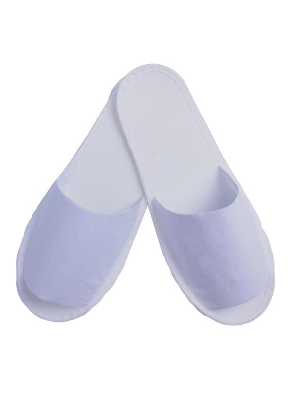 Тапочки одноразовые эконом откр.мыс белые облегч. 40г/м2, 2,5мм 200пар/уп