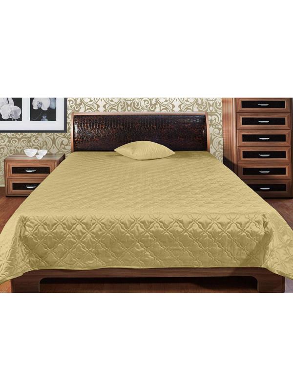 Покрывало Ника 140х200см,атлас-сатин, бежевый