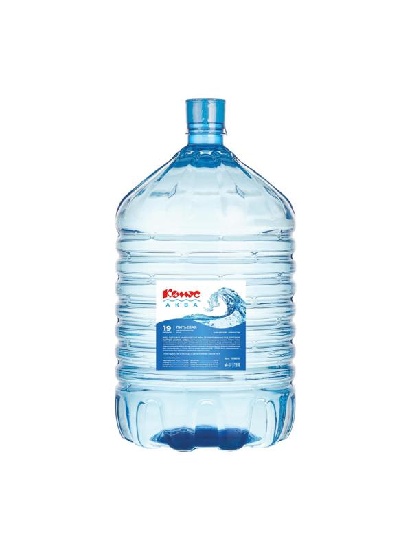 Вода питьевая Комус Аква 19л (одноразовая бутыль)
