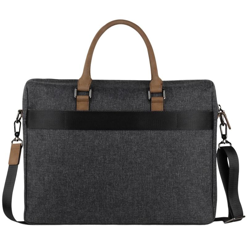 Портфель мужской BUGATTI Luce 16'', серый, полиэстер, 40х8х31,5 см,49650249