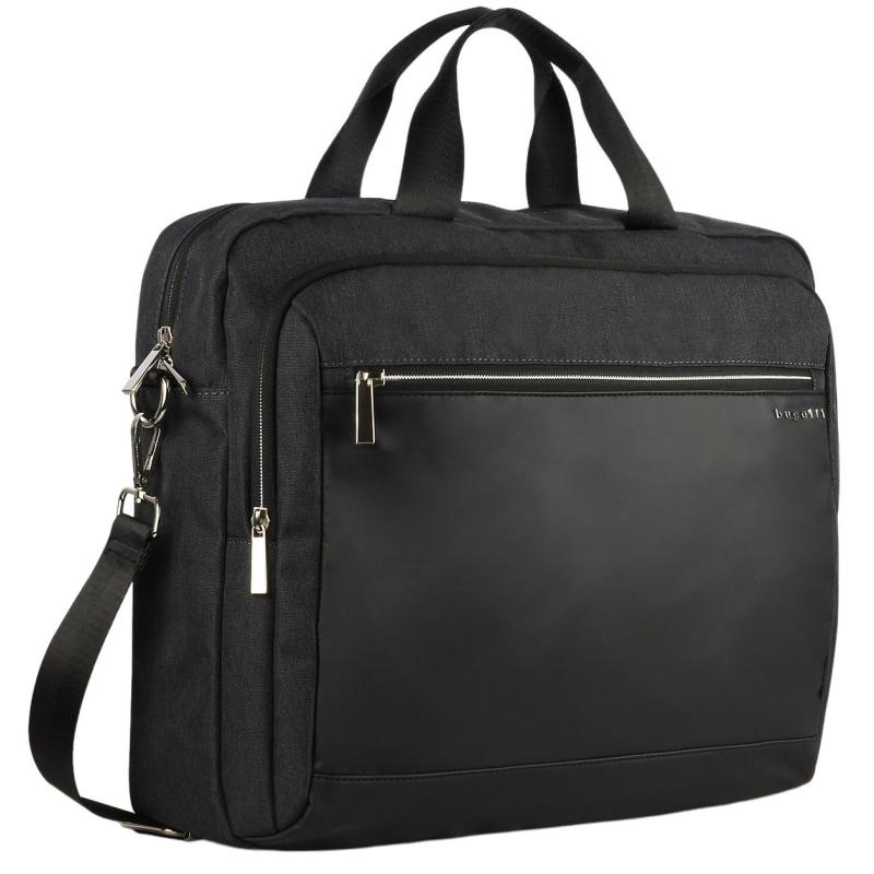 Портфель мужской BUGATTI серия Sera,антрац.,полиэстер, 40х11х34см,49630213