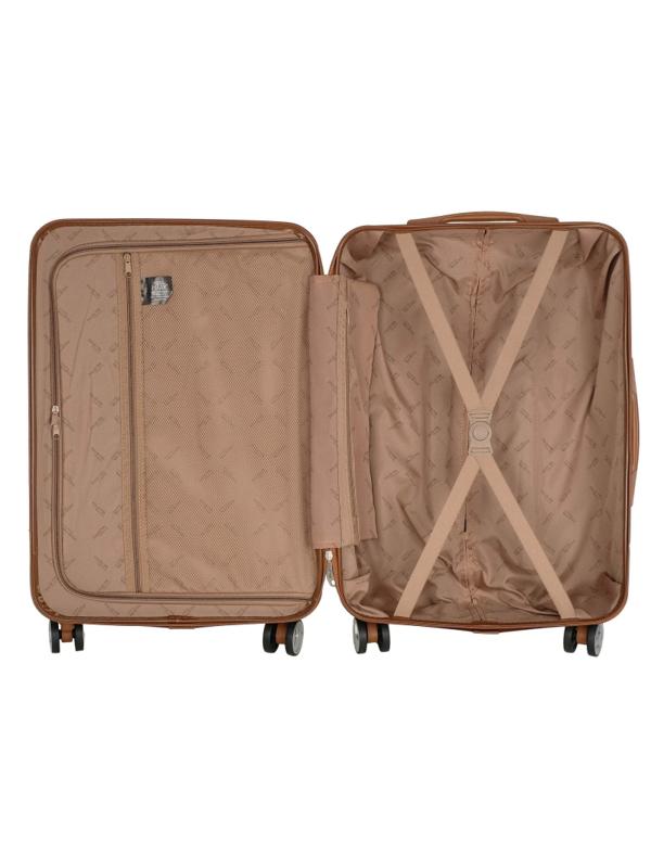 Чемодан средний,Beige бежевый (24) пластикABS,РР5509