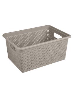 Контейнер универсальный Wenge прямоугольная 15л, 398х273х172 мм (серый)