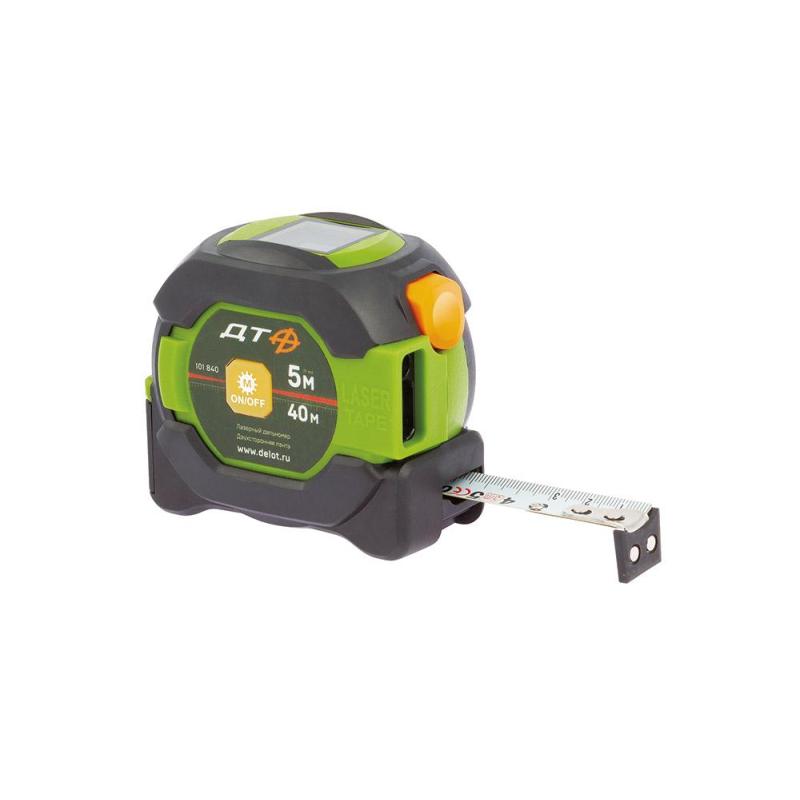 Дальномер Рулетка 5М с лазерным дальномером 40М Дело Техники 101840