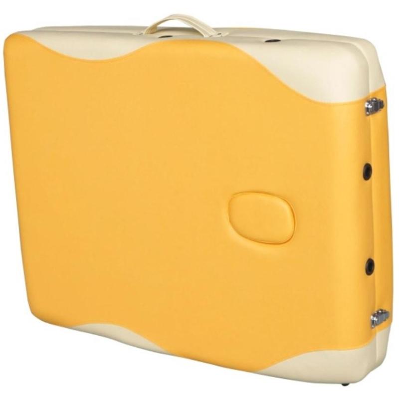 Массажный стол DFC NIRVANA Elegant PREMIUM 186х70х5см алюм. ножки оранж/беж