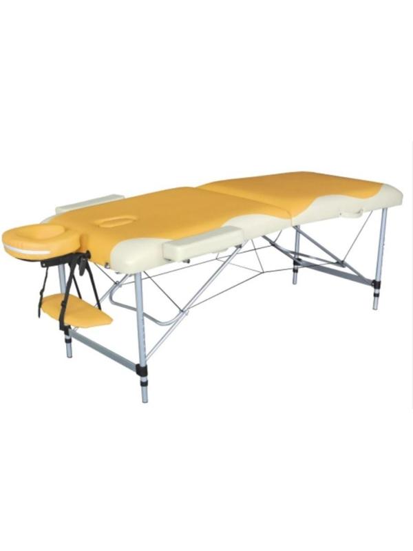 Массажный стол DFC NIRVANA Elegant PREMIUM 186х70х5см алюм. ножки оранж/беж