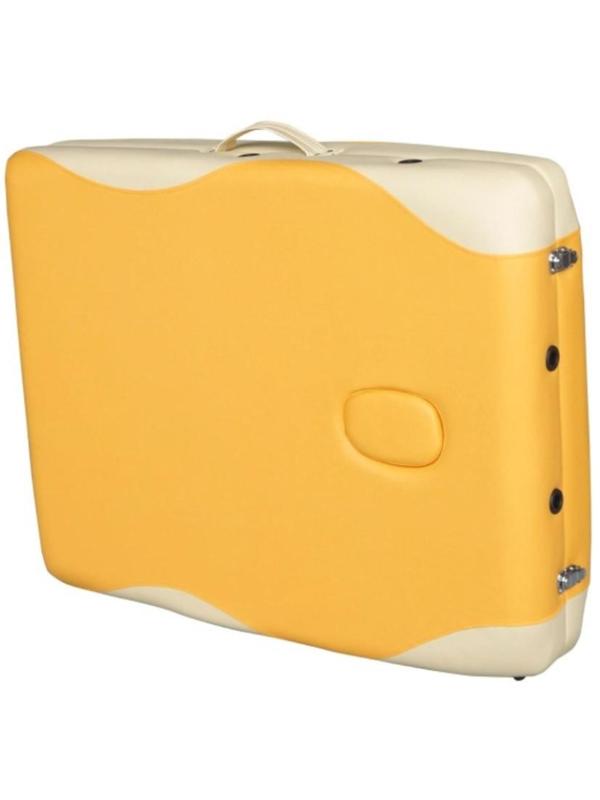 Массажный стол DFC NIRVANA Elegant PREMIUM 186х70х5см алюм. ножки оранж/беж