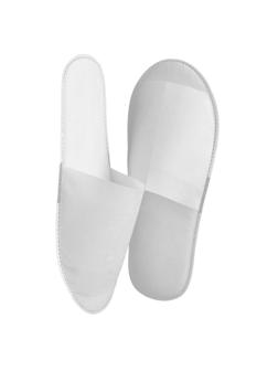 Тапочки одноразовые эконом,спанбонд/изодом,откр.мыс,изодом 3мм 100пар/уп