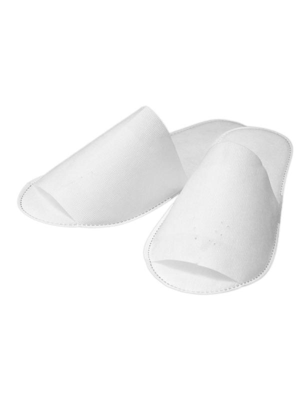 Тапочки одноразовые эконом,спанбонд/изодом,откр.мыс,изодом 3мм 100пар/уп