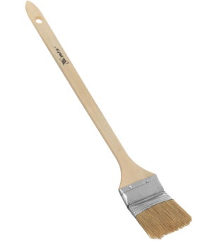 Кисть радиаторная 63 мм (2,5) натуральная щетина деревянная ручка MTX 83849