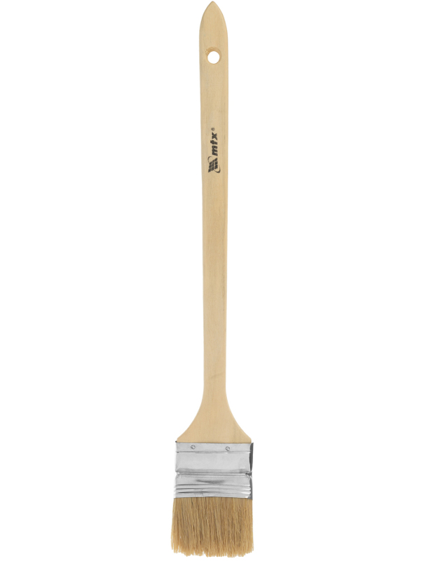 Кисть радиаторная 63 мм (2,5) натуральная щетина деревянная ручка MTX 83849