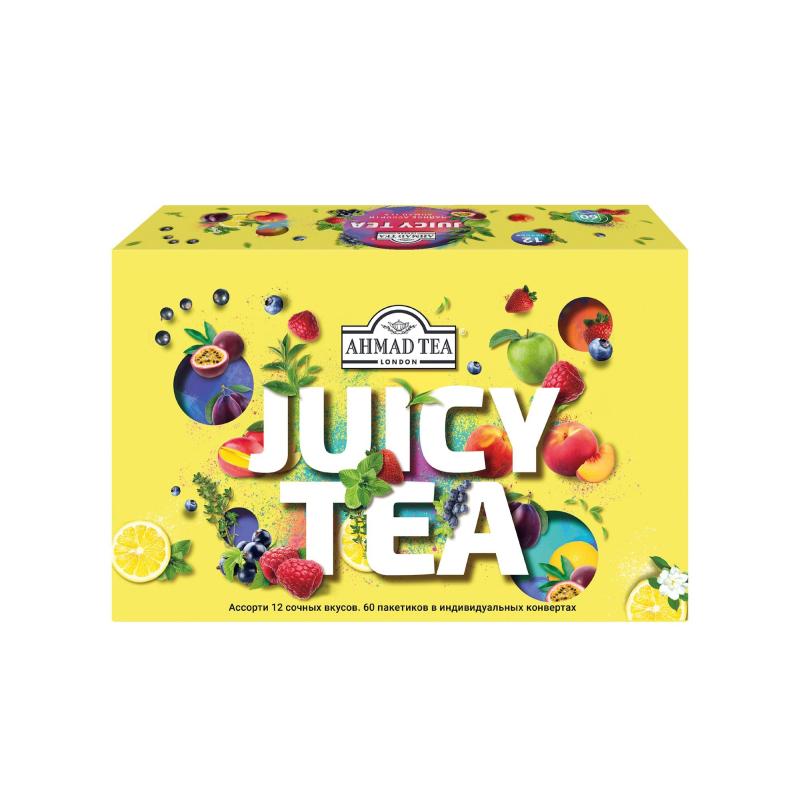 Чай Ahmad Tea Juicy Tea Ассорти чайное 12 вкусов, 60пак N074
