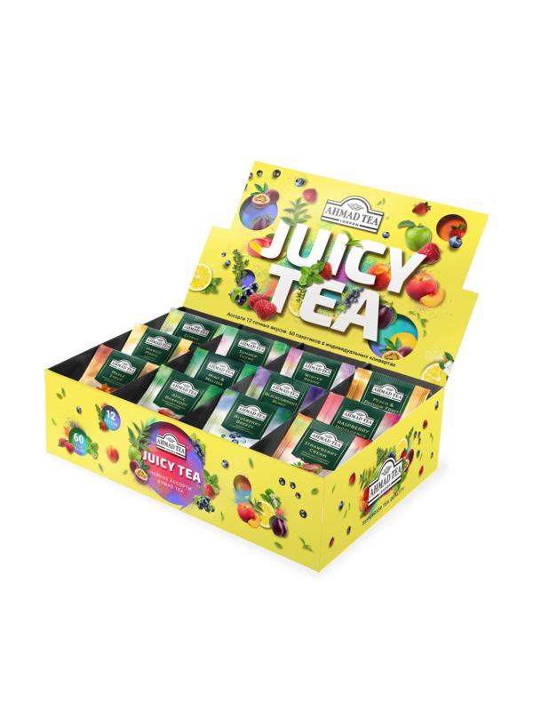 Чай Ahmad Tea Juicy Tea Ассорти чайное 12 вкусов, 60пак N074