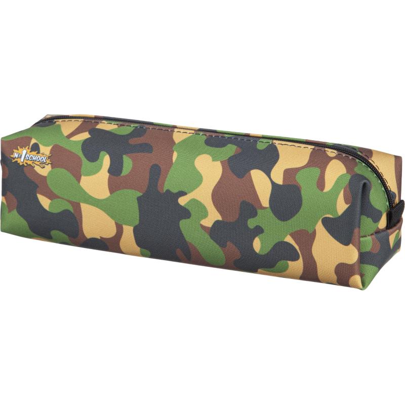 Пенал №1School хаки, ПМО 31-20,  ткань мягкий,  210х50х60