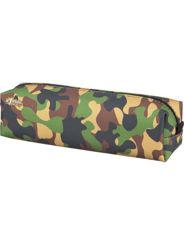 Пенал №1School хаки, ПМО 31-20,  ткань мягкий,  210х50х60