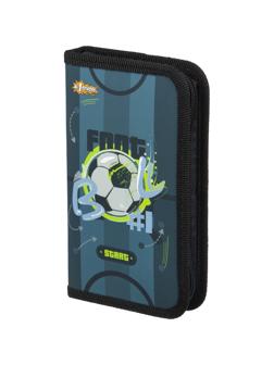 Пенал №1School Football 1 отд., ламинат, софт тач, 190x110 мм,ПКК 03-6