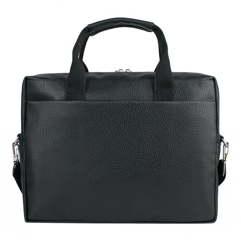 Сумка мужская Franchesco Mariscotti, кож.зам, черная, 2-700-тFM1