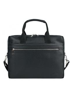 Сумка мужская Franchesco Mariscotti, кож.зам, черная, 2-700-тFM1