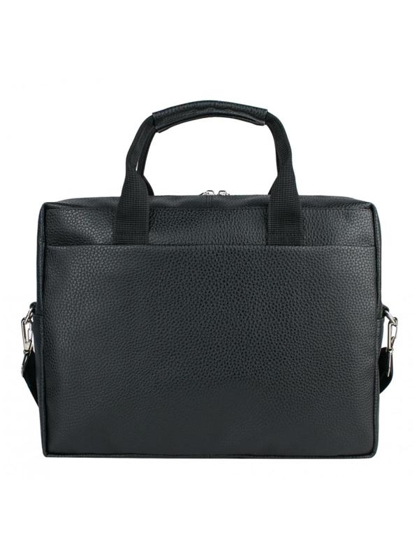 Сумка мужская Franchesco Mariscotti, кож.зам, черная, 2-700-тFM1