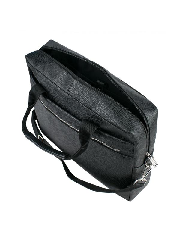 Сумка мужская Franchesco Mariscotti, кож.зам, черная, 2-700-тFM1