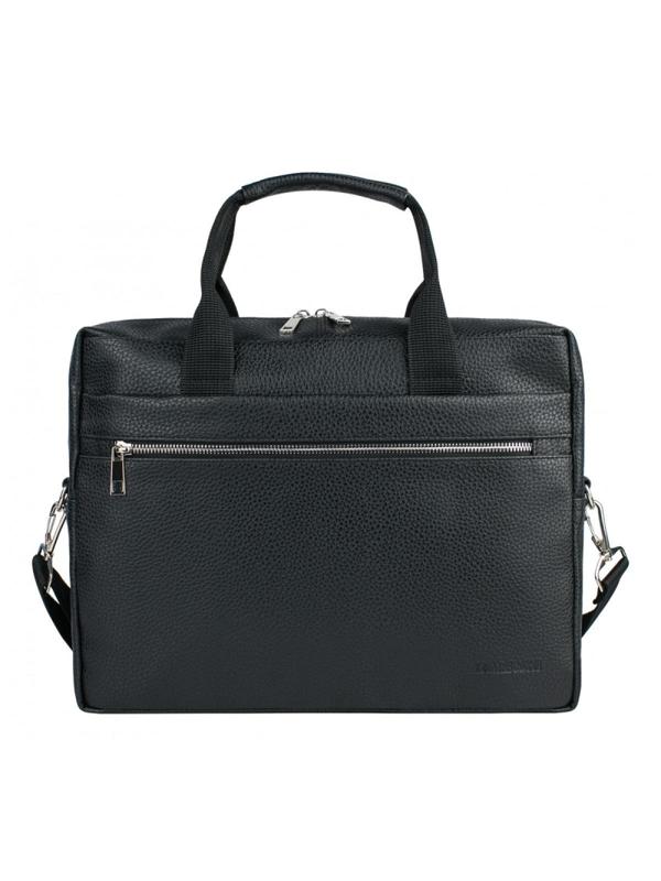 Сумка мужская Franchesco Mariscotti, кож.зам, черная, 2-700-тFM1