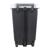 Контейнер-бак мусорный 110 л пластиковый на 2-х колесах с крышкой, серый
