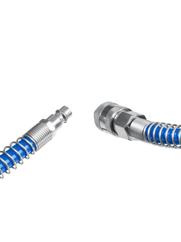 Шланг пневматический спираль ЗУБР Профи 5м, ПУ, 15бар,6х8мм (6473-05)