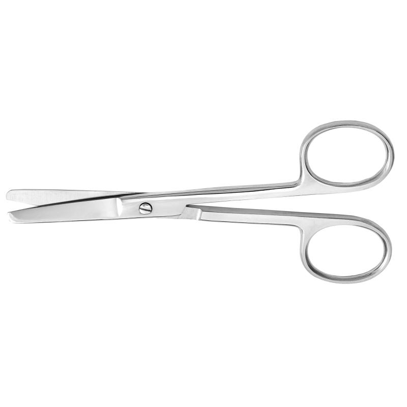 Ножницы тупоконечные, вертикально-изогнутые, 140 мм