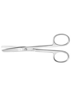 Ножницы тупоконечные, вертикально-изогнутые, 140 мм