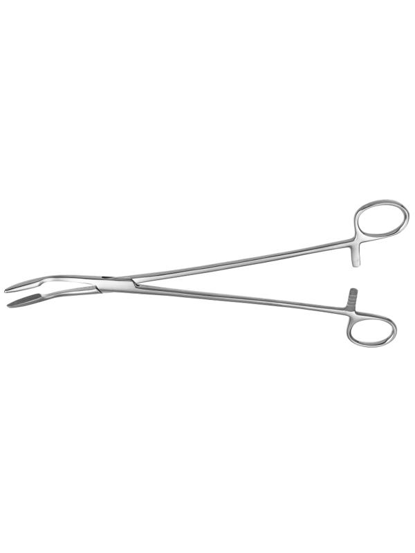 Корнцанг изогнутый для перевязочного материала и тампонов, 260 мм