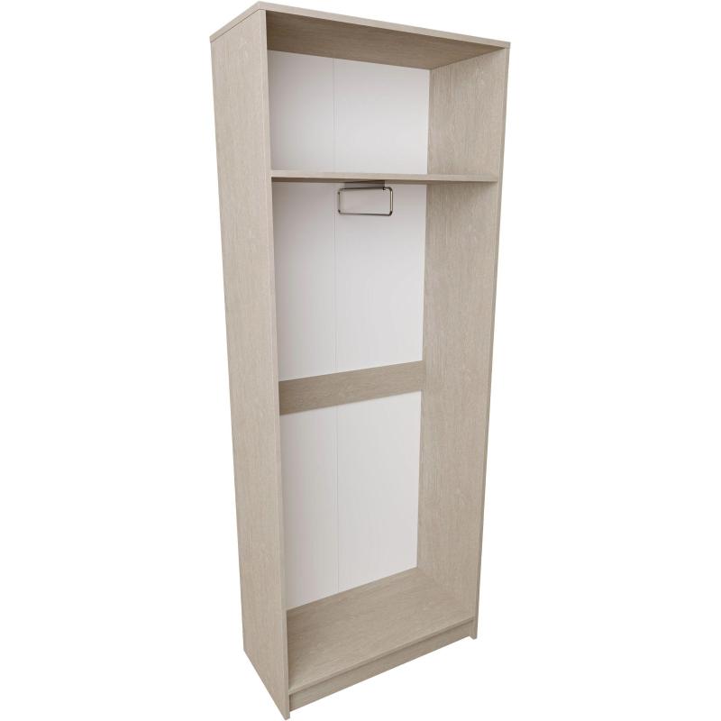 Шкаф SV_распашной узкий для одежды (770х370х2000) ЛДСП 16мм Дуб Атланта
