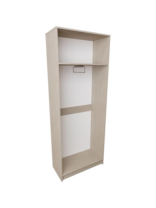Шкаф SV_распашной узкий для одежды (770х370х2000) ЛДСП 16мм Дуб Атланта