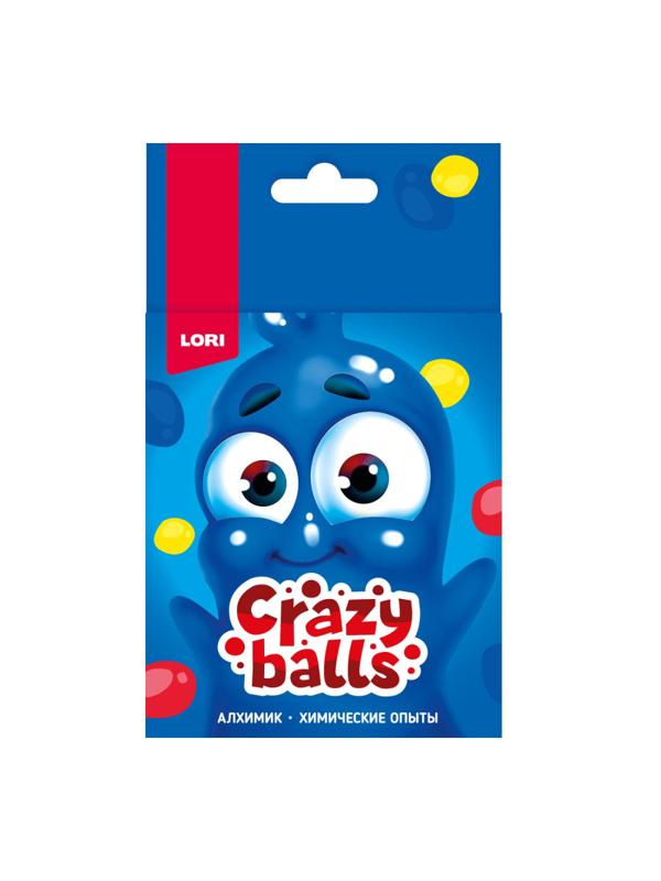 Набор химических опытов Crazy Balls Желтый, синий и красный шарики,Оп-101