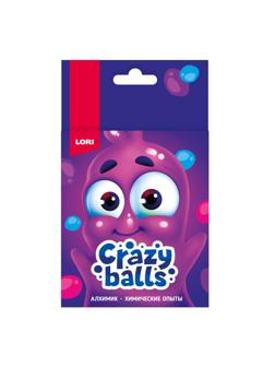 Набор химических опытов Crazy Balls Розов, голуб и фиолет шарики,Оп-100