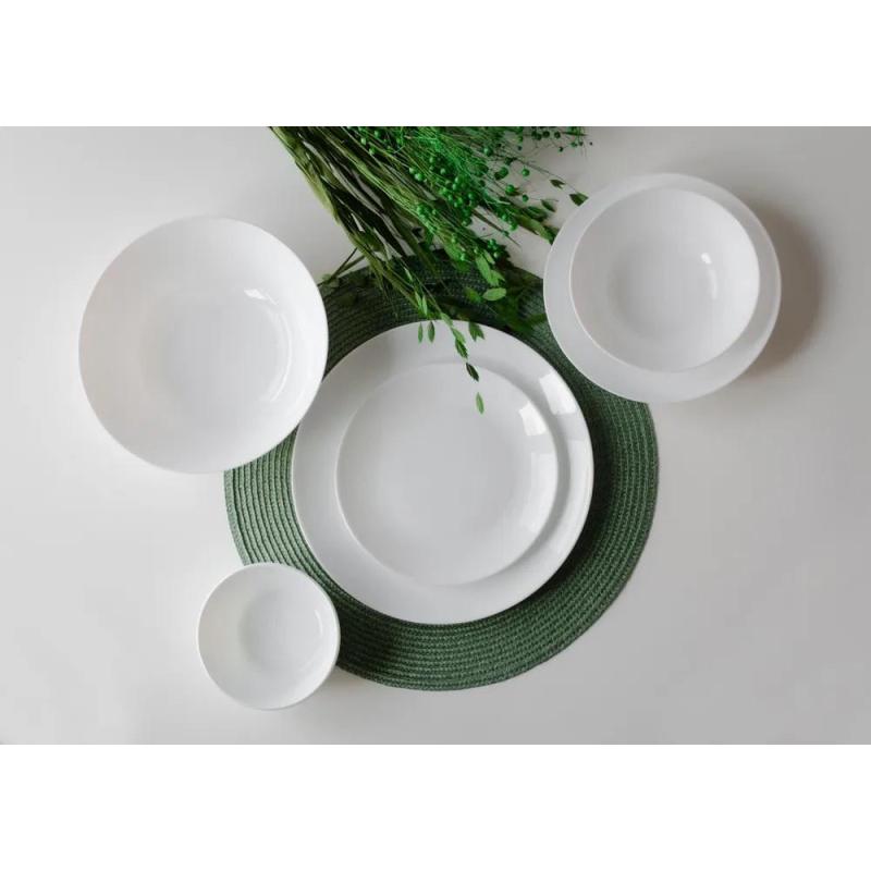 Салатник 240мм, белый, опаловое стекло Сфера 6шт/уп