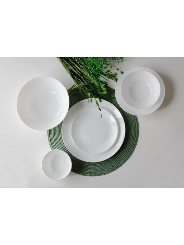 Салатник 240мм, белый, опаловое стекло Сфера 6шт/уп