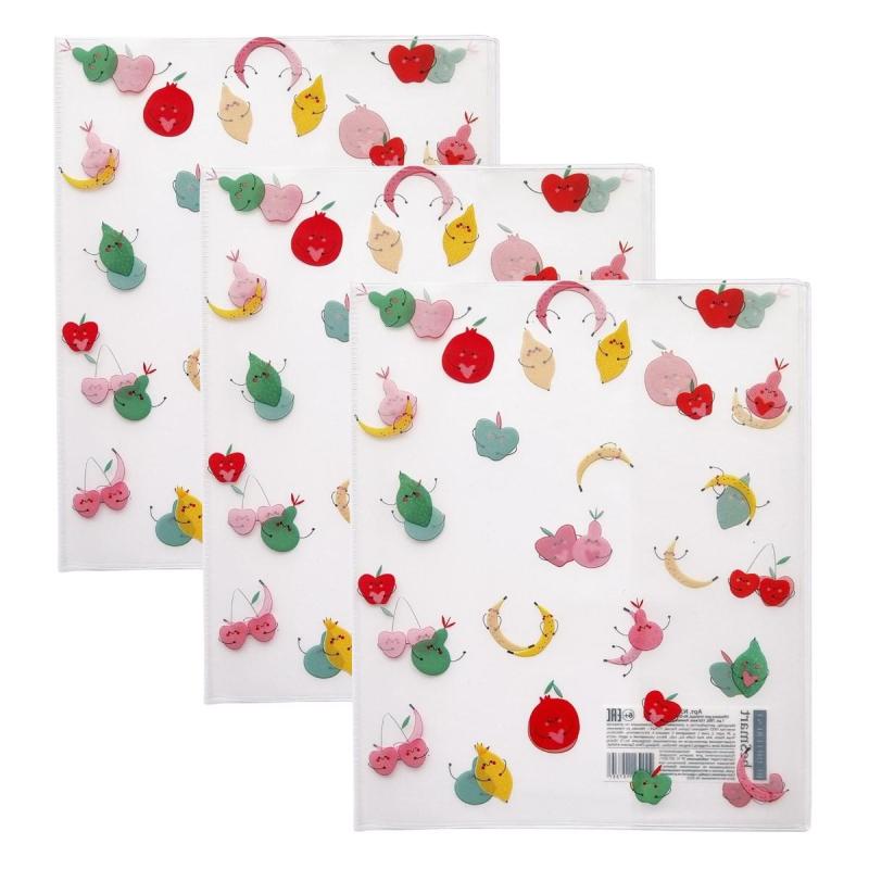 Обложка д/тетради BeSmart, 345х213мм,уп 3шт,ПВХ/150мкм.Juicy,микс,N3596/3