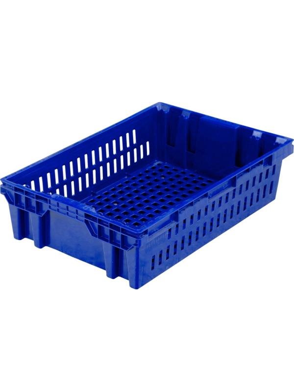 Ящик п/э хлебный 600х400х152,5 синий