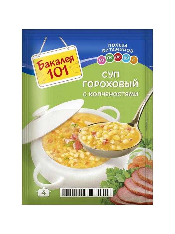 Суп Бакалея 101 Гороховый с копченостями 65г 25шт/уп