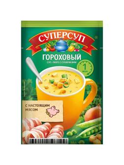 Суп Суперсуп суп-пюре Гороховый с сухариками 21,8г 20шт/уп